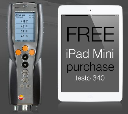 Get a FREE iPad for Testo Gas Detectors